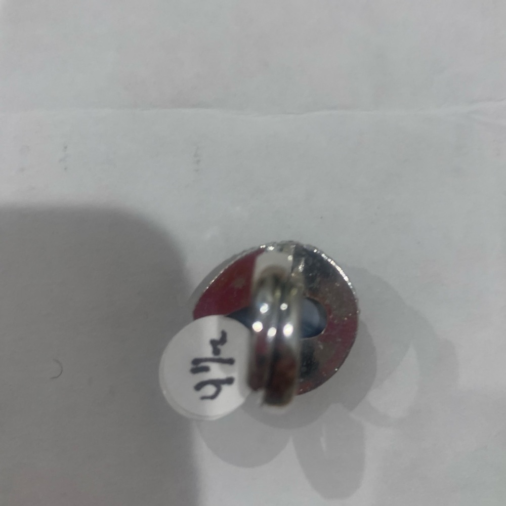 Blue Gemstone Ring with an Adjustable Band - Picture 2 of 4